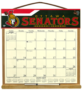Ottawa Senators Calendar Holder